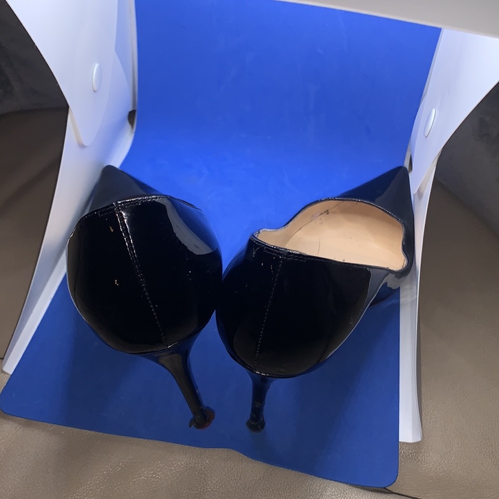 Christian Louboutin Decollete 554 100 Patent Pumps Heels 35 1/2 - Picture 5 of 12